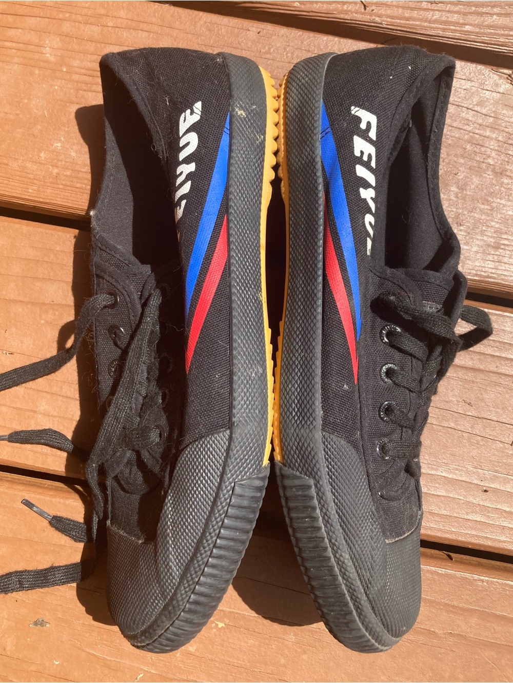 FEIYUE Black Canvas Sneakers Rubber Toes